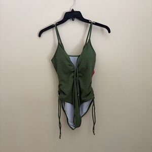 Green One-Piece Swimsuit Size S from Cider